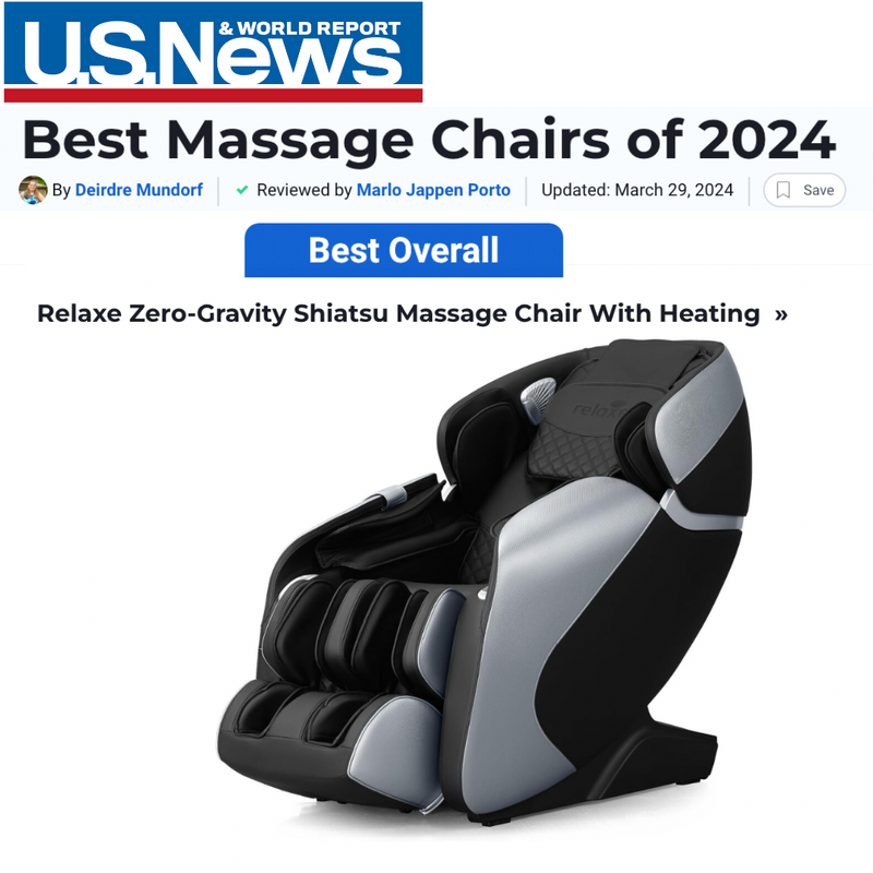 Relaxe Zero-Gravity Shiatsu Massage Chair With Heating (SL-Track)