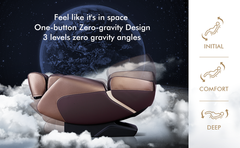 Relaxe Zero-Gravity Shiatsu Massage Chair With Heating (SL-Track)