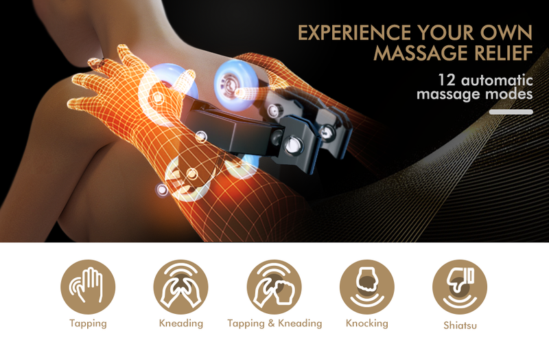 Relaxe Zero-Gravity Shiatsu Massage Chair With Heating (SL-Track)